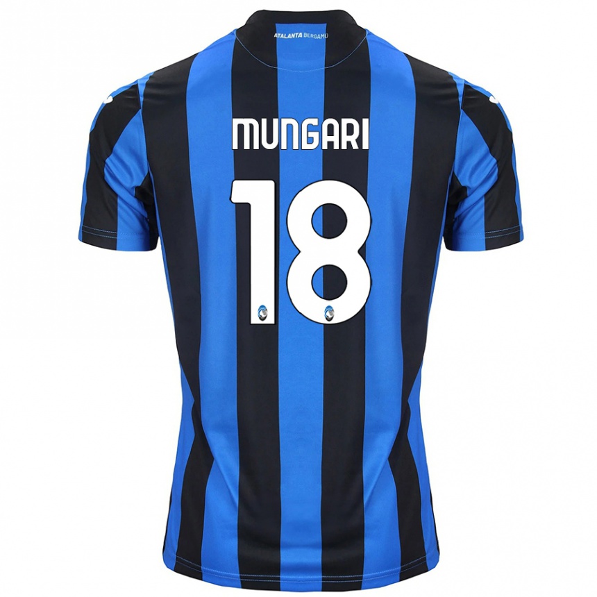 Kids Football Giuseppe Mungari #18 Blue Black Home Jersey 2024/25 T-Shirt Australia