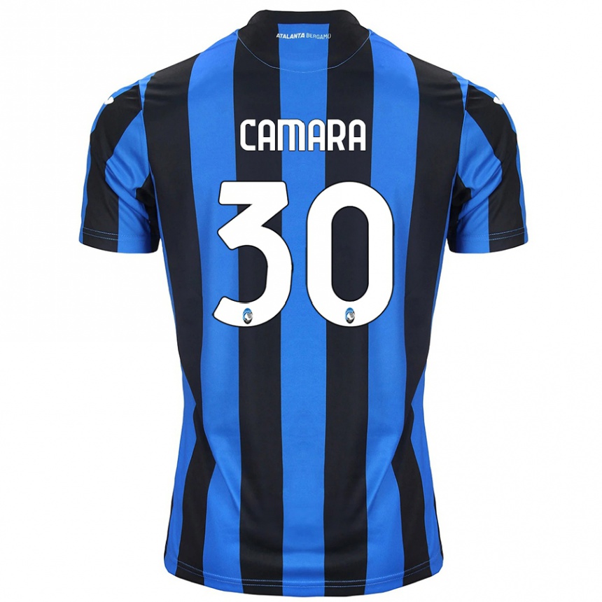 Kids Football Henry Camara #30 Blue Black Home Jersey 2024/25 T-Shirt Australia