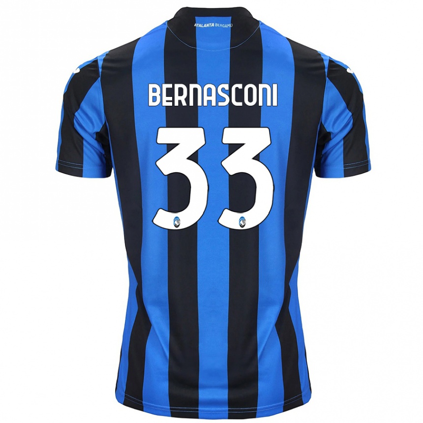 Kids Football Lorenzo Bernasconi #33 Blue Black Home Jersey 2024/25 T-Shirt Australia