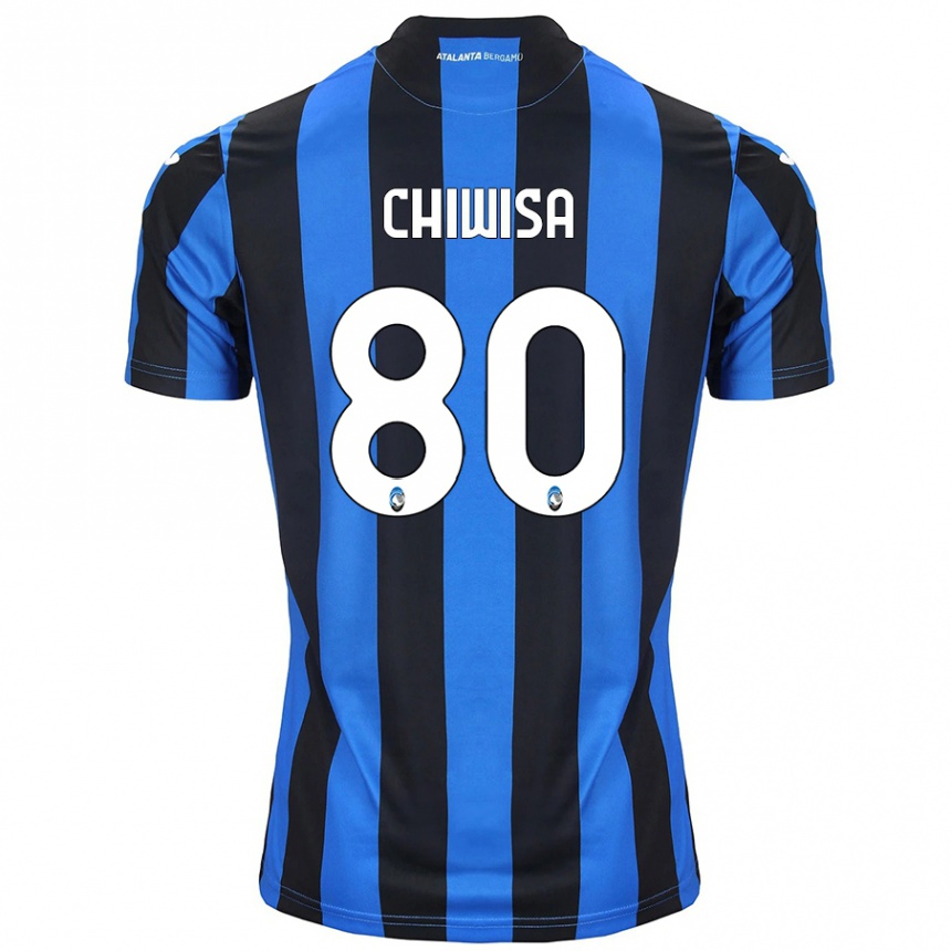 Kids Football Mannah Chiwisa #80 Blue Black Home Jersey 2024/25 T-Shirt Australia