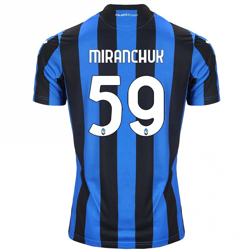 Kids Football Aleksey Miranchuk #59 Blue Black Home Jersey 2024/25 T-Shirt Australia