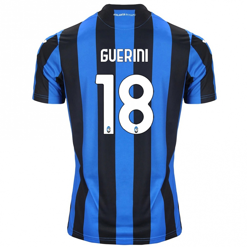 Kids Football Alessio Guerini #18 Blue Black Home Jersey 2024/25 T-Shirt Australia