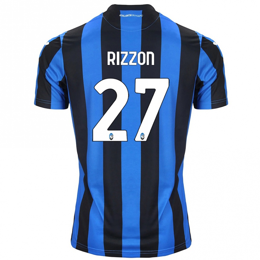 Kids Football Giulia Rizzon #27 Blue Black Home Jersey 2024/25 T-Shirt Australia