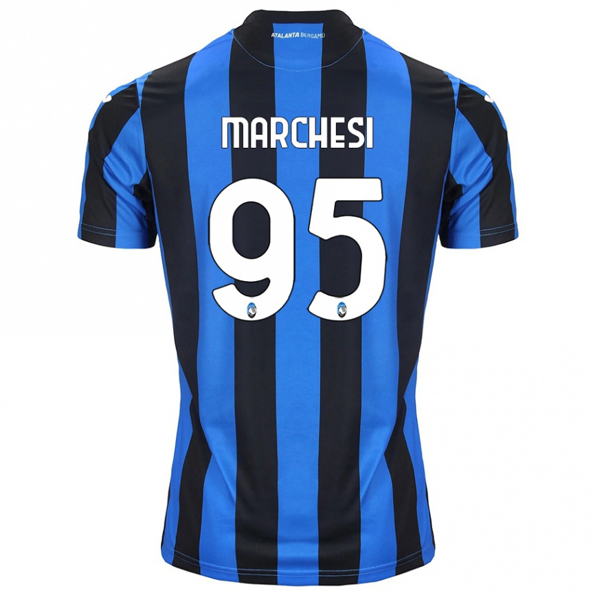 Kids Football Silvia Marchesi #95 Blue Black Home Jersey 2024/25 T-Shirt Australia