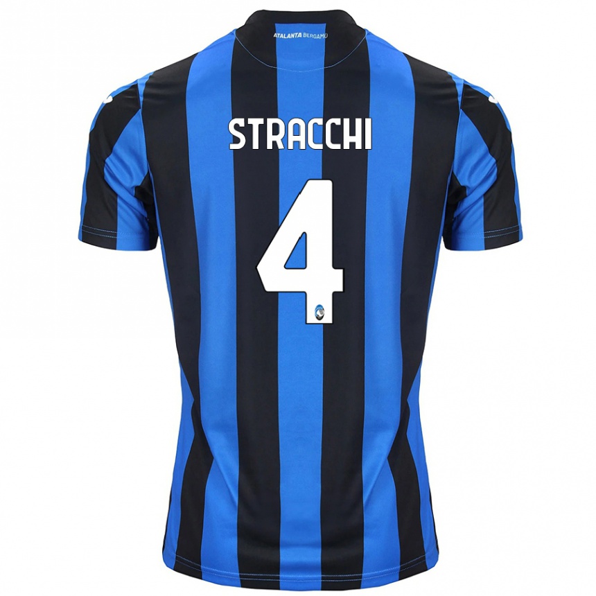 Kids Football Daniela Stracchi #4 Blue Black Home Jersey 2024/25 T-Shirt Australia