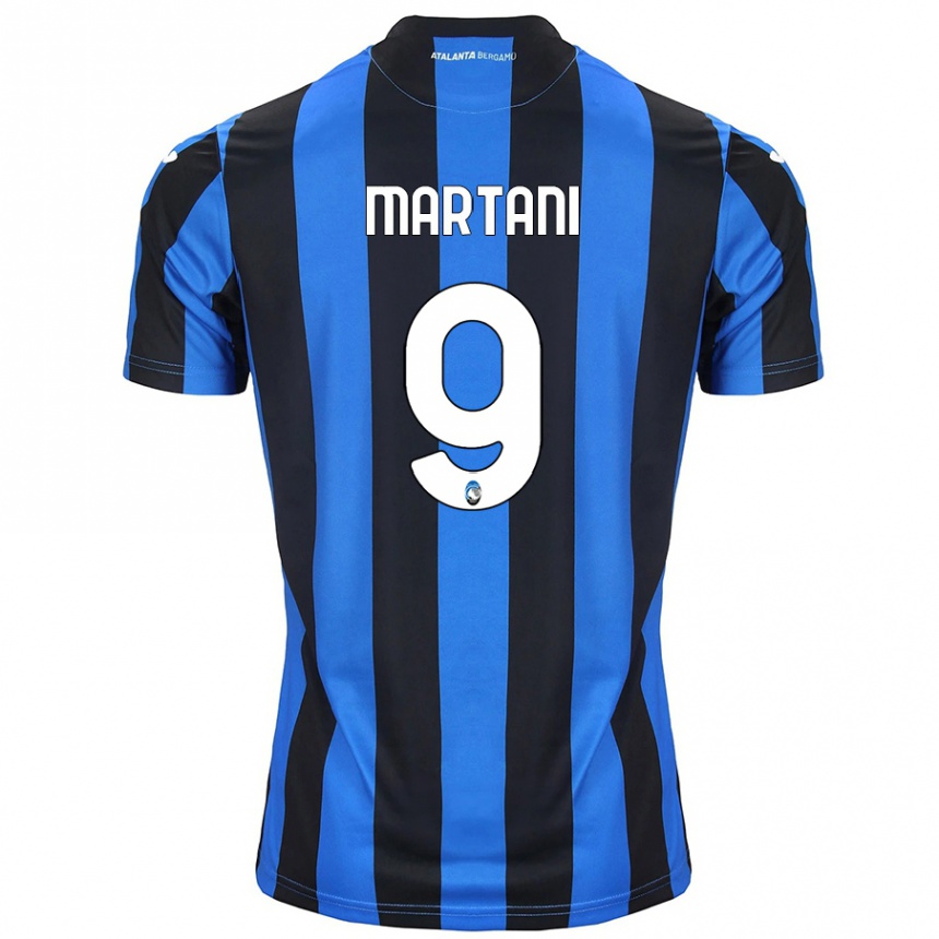 Kids Football Alice Martani #9 Blue Black Home Jersey 2024/25 T-Shirt Australia