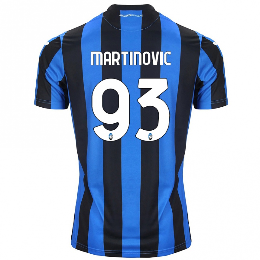 Kids Football Melania Martinovic #93 Blue Black Home Jersey 2024/25 T-Shirt Australia