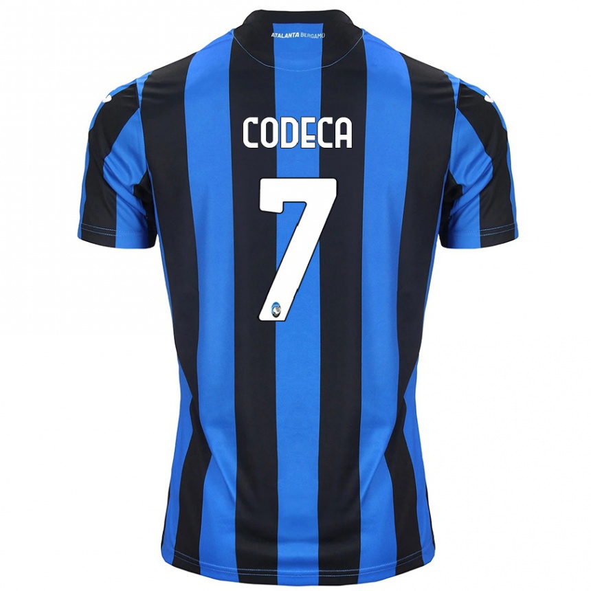 Kids Football Bianca Codeca #7 Blue Black Home Jersey 2024/25 T-Shirt Australia