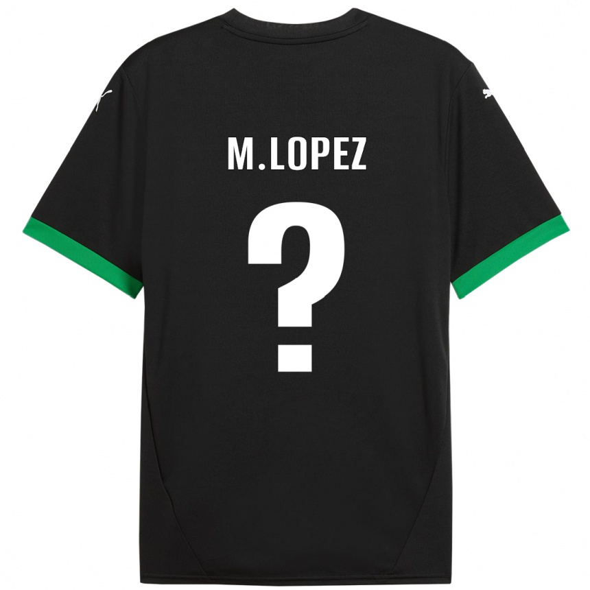 Kids Football Maxime López #0 Black Dark Green Home Jersey 2024/25 T-Shirt Australia