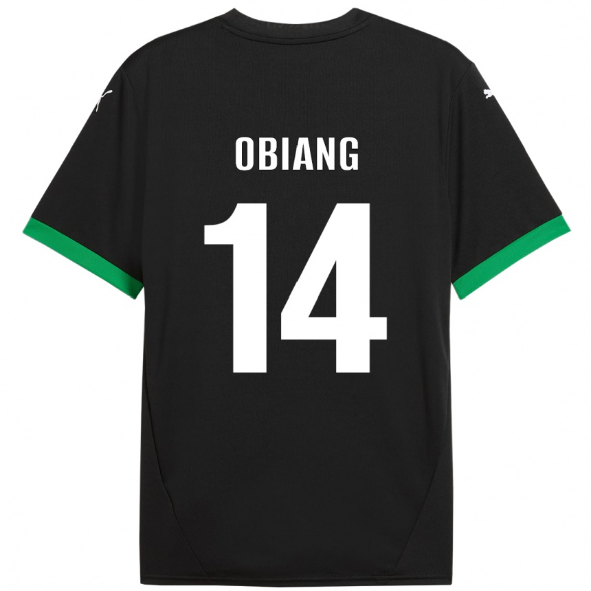 Kids Football Pedro Obiang #14 Black Dark Green Home Jersey 2024/25 T-Shirt Australia