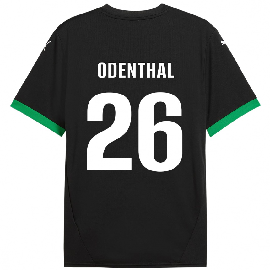 Kids Football Cas Odenthal #26 Black Dark Green Home Jersey 2024/25 T-Shirt Australia