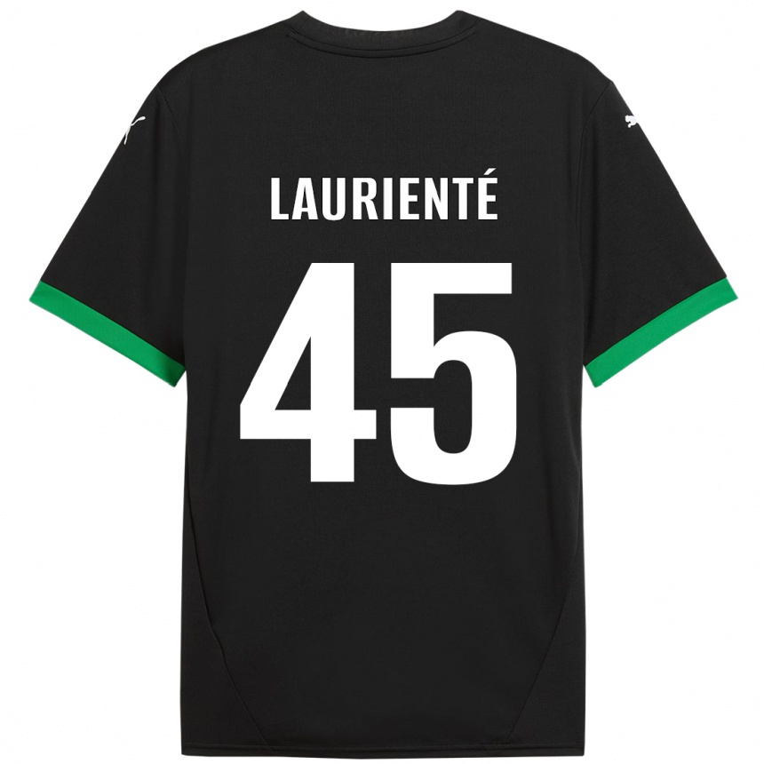 Kids Football Armand Laurienté #45 Black Dark Green Home Jersey 2024/25 T-Shirt Australia