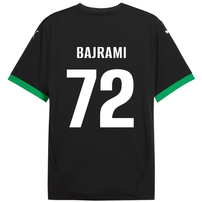 Kids Football Nedim Bajrami #72 Black Dark Green Home Jersey 2024/25 T-Shirt Australia