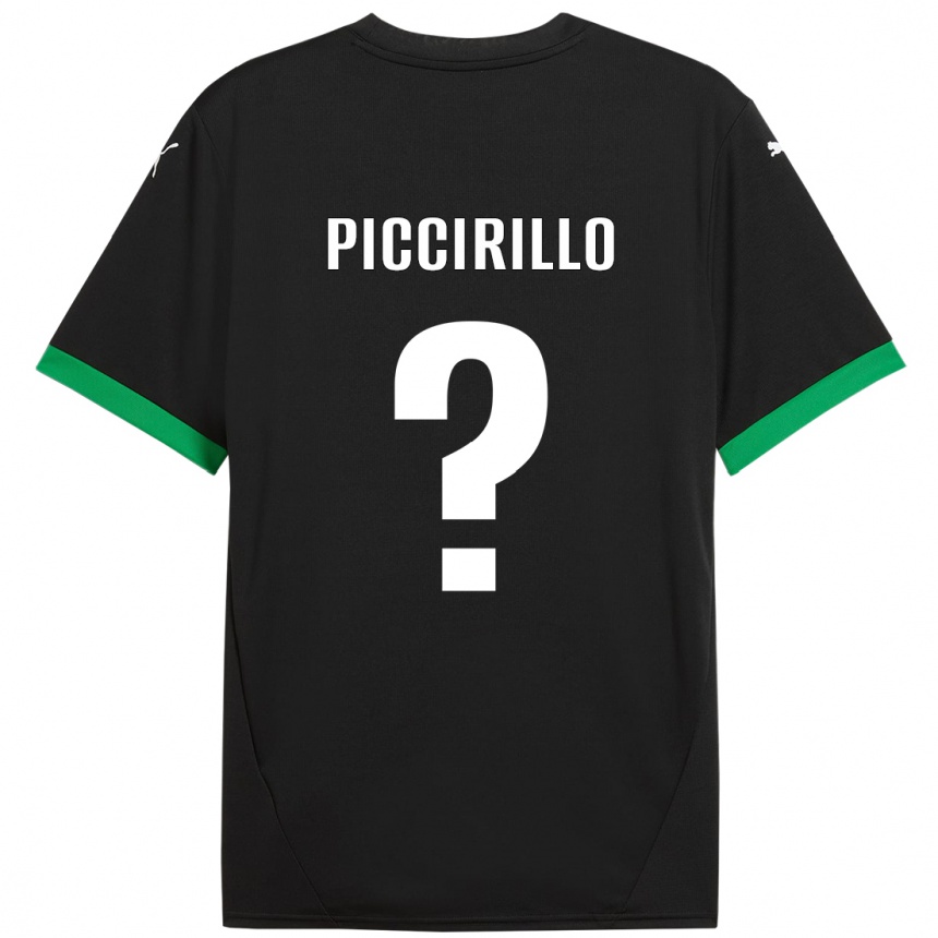 Kids Football Michele Piccirillo #0 Black Dark Green Home Jersey 2024/25 T-Shirt Australia