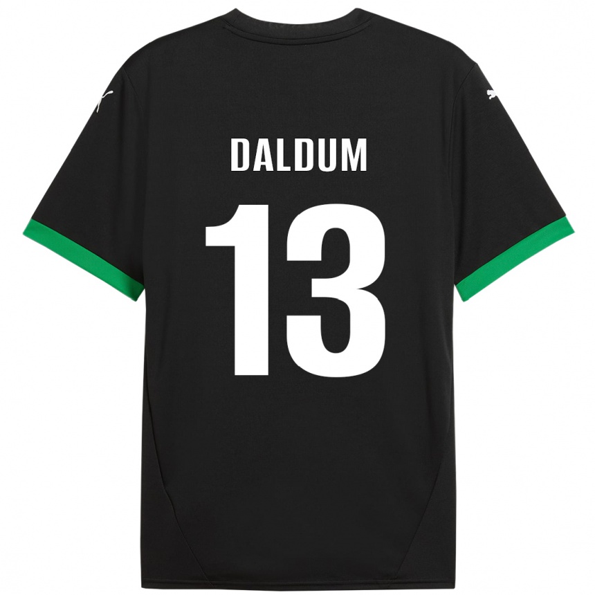 Kids Football Sonosi Daldum #13 Black Dark Green Home Jersey 2024/25 T-Shirt Australia