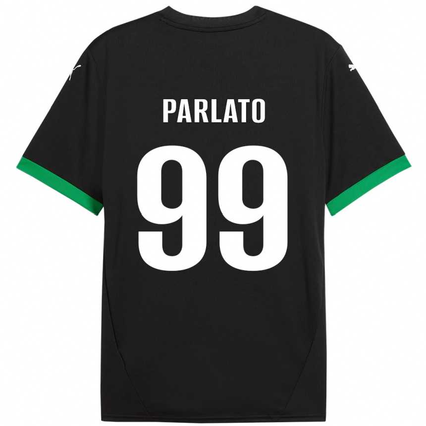 Kids Football Claudio Parlato #99 Black Dark Green Home Jersey 2024/25 T-Shirt Australia