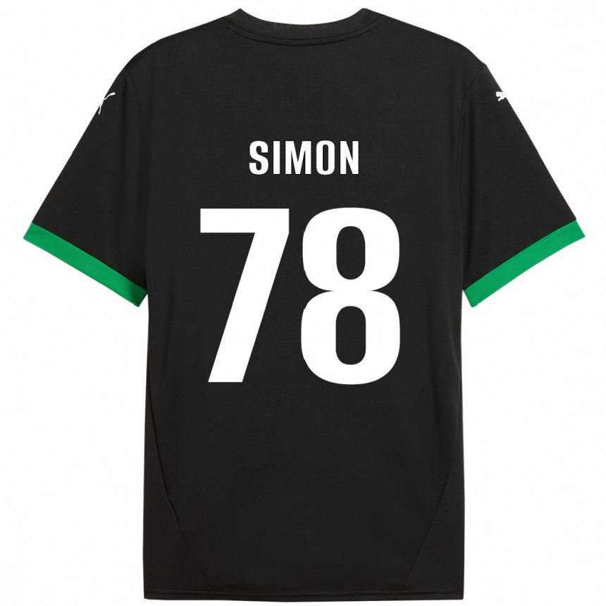 Kids Football Bénédicte Simon #78 Black Dark Green Home Jersey 2024/25 T-Shirt Australia