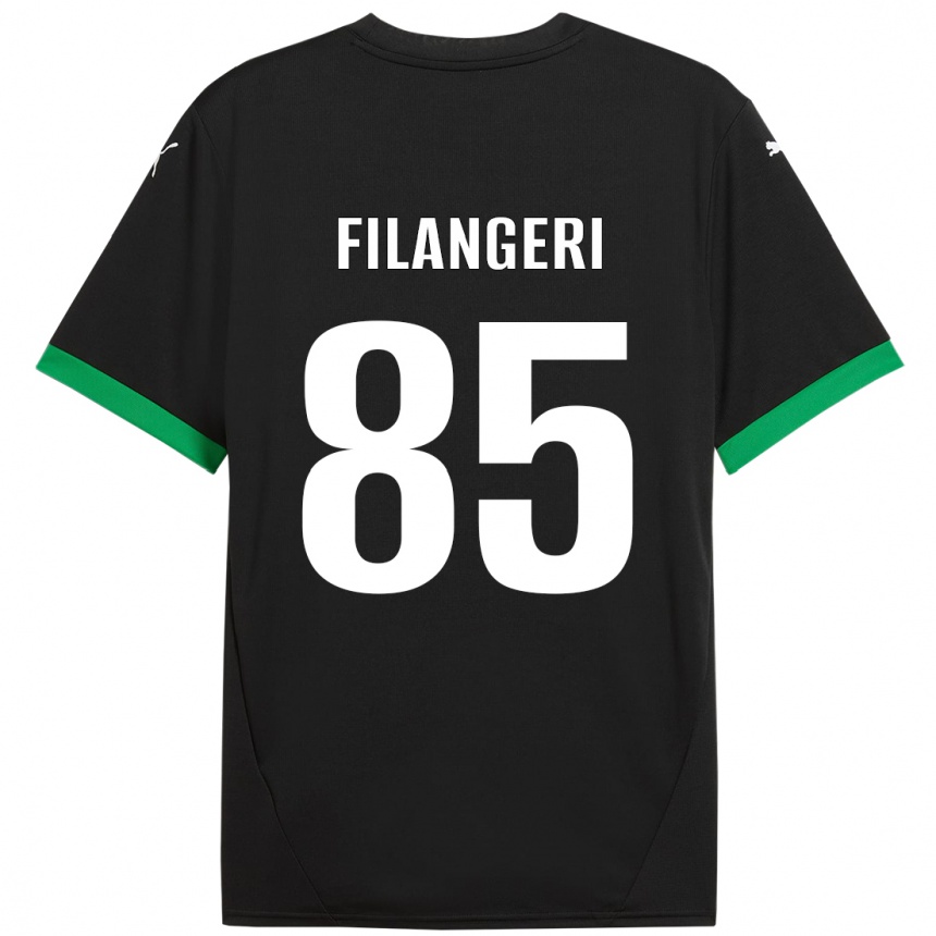 Kids Football Maria Luisa Filangeri #85 Black Dark Green Home Jersey 2024/25 T-Shirt Australia