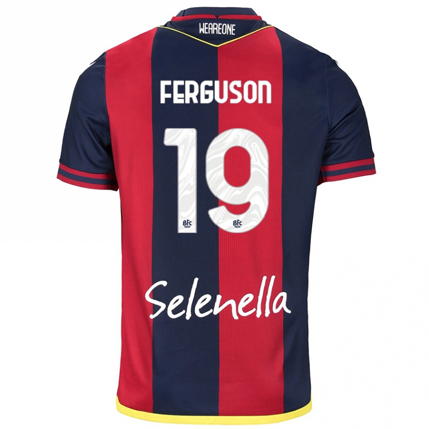 Kids Football Lewis Ferguson #19 Red Royal Blue Home Jersey 2024/25 T-Shirt Australia