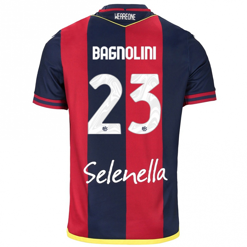 Kids Football Nicola Bagnolini #23 Red Royal Blue Home Jersey 2024/25 T-Shirt Australia