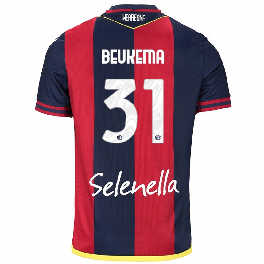 Kids Football Sam Beukema #31 Red Royal Blue Home Jersey 2024/25 T-Shirt Australia