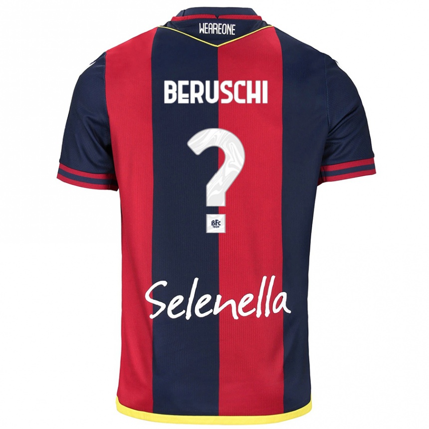 Kids Football Diego Beruschi #0 Red Royal Blue Home Jersey 2024/25 T-Shirt Australia