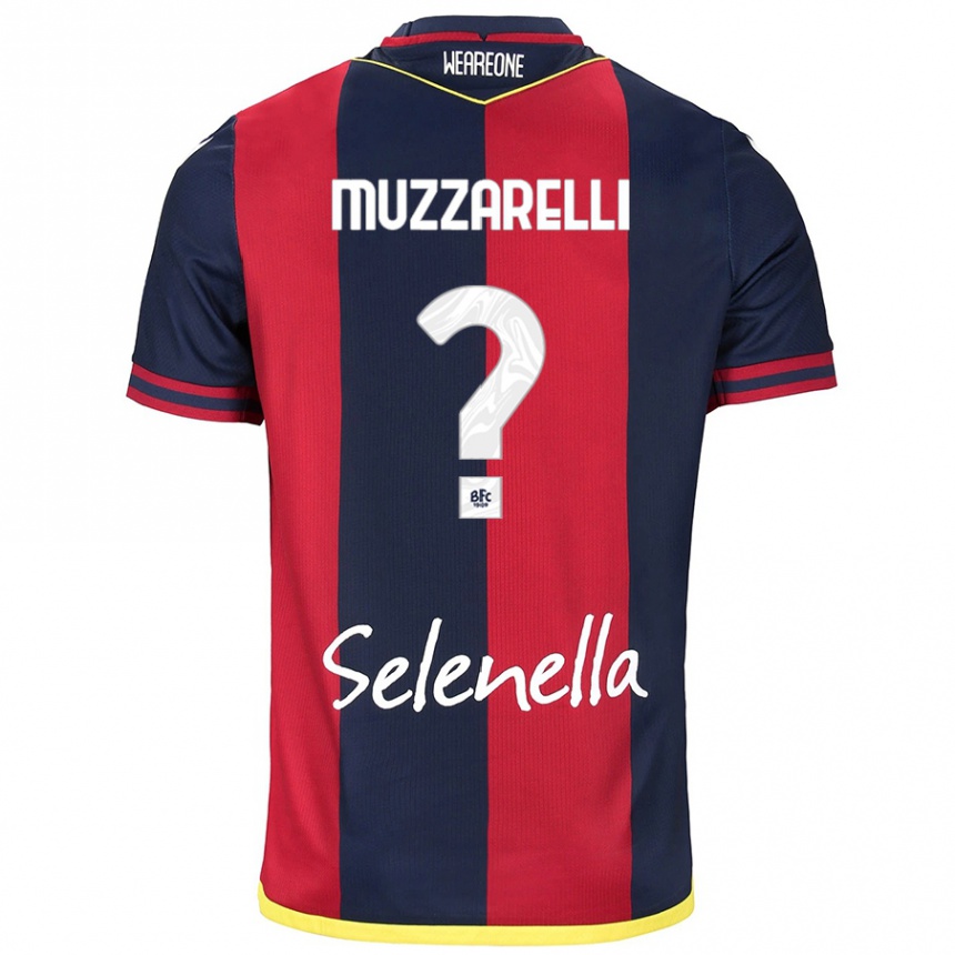 Kids Football Lorenzo Muzzarelli #0 Red Royal Blue Home Jersey 2024/25 T-Shirt Australia