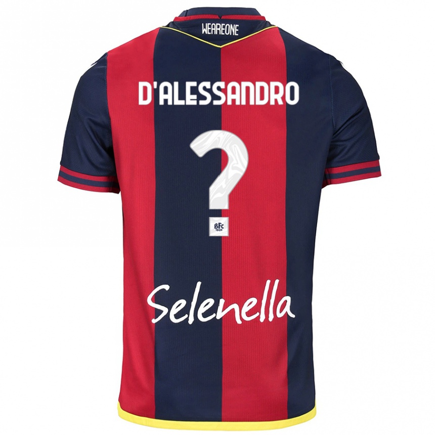 Kids Football Giuliano D'alessandro #0 Red Royal Blue Home Jersey 2024/25 T-Shirt Australia