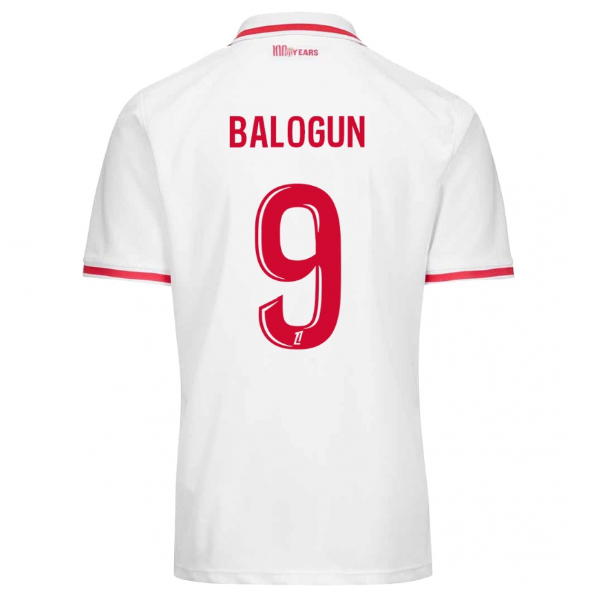 Kids Football Folarin Balogun #9 White Red Home Jersey 2024/25 T-Shirt Australia