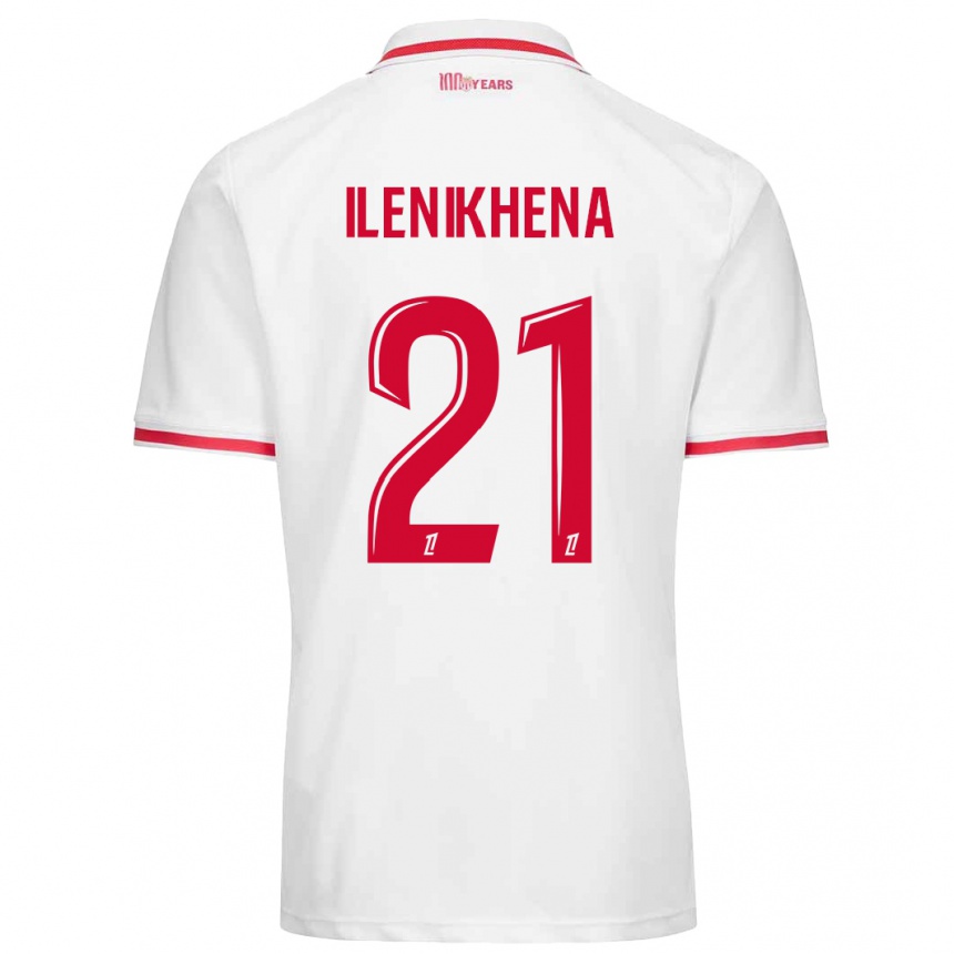 Kids Football George Ilenikhena #21 White Red Home Jersey 2024/25 T-Shirt Australia