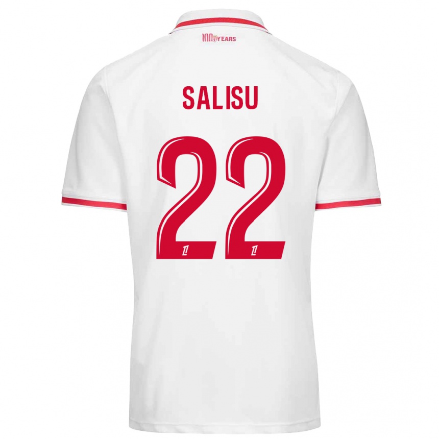 Kids Football Mohammed Salisu #22 White Red Home Jersey 2024/25 T-Shirt Australia