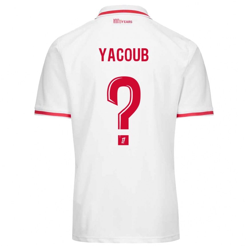 Kids Football Béchir Yacoub #0 White Red Home Jersey 2024/25 T-Shirt Australia