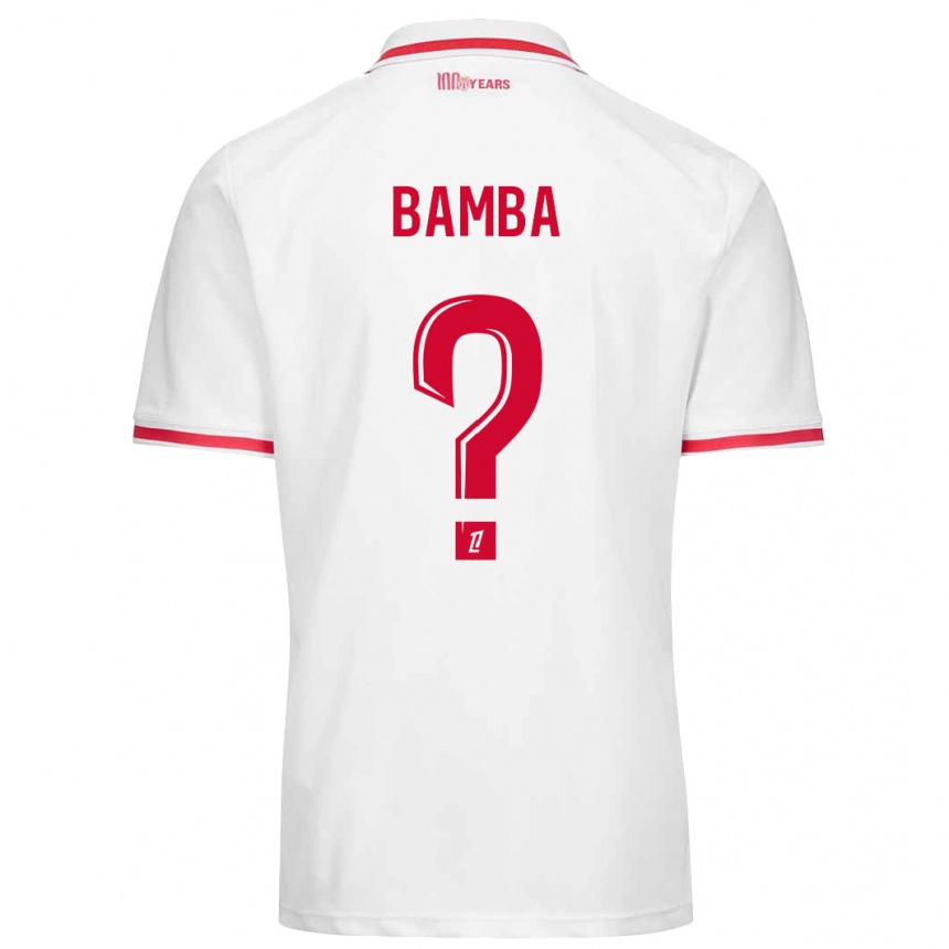 Kids Football Aladji Bamba #0 White Red Home Jersey 2024/25 T-Shirt Australia