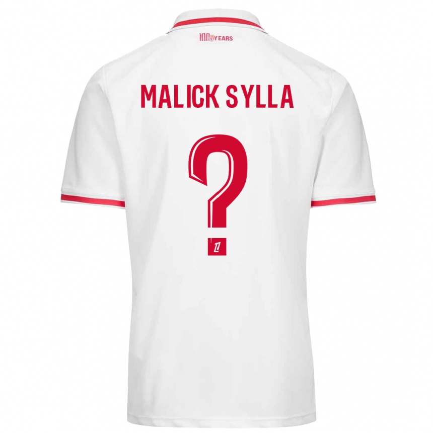 Kids Football Malick Sylla #0 White Red Home Jersey 2024/25 T-Shirt Australia