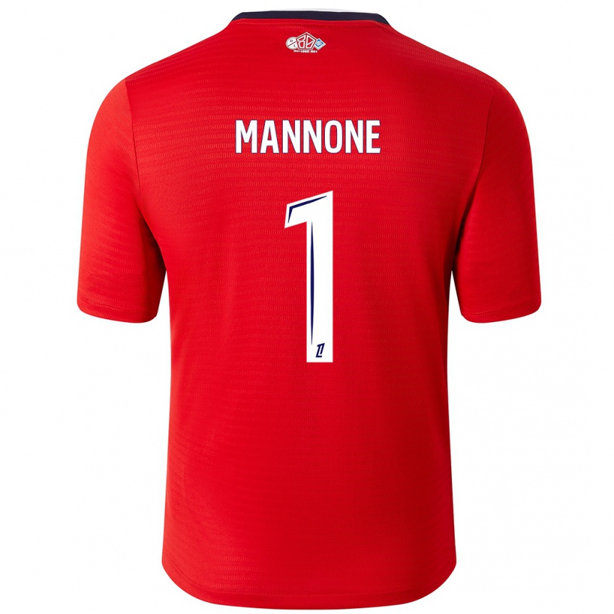 Kids Football Vito Mannone #1 Red White Home Jersey 2024/25 T-Shirt Australia