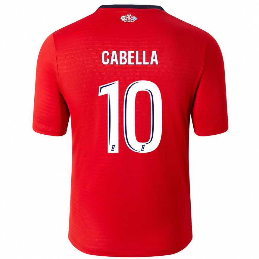 Kids Football Rémy Cabella #10 Red White Home Jersey 2024/25 T-Shirt Australia