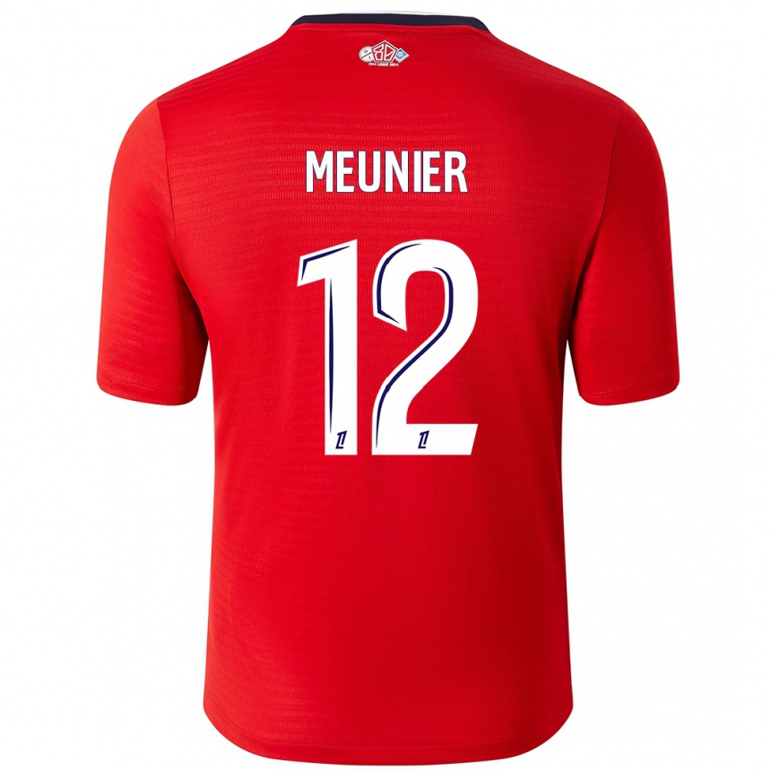 Kids Football Thomas Meunier #12 Red White Home Jersey 2024/25 T-Shirt Australia