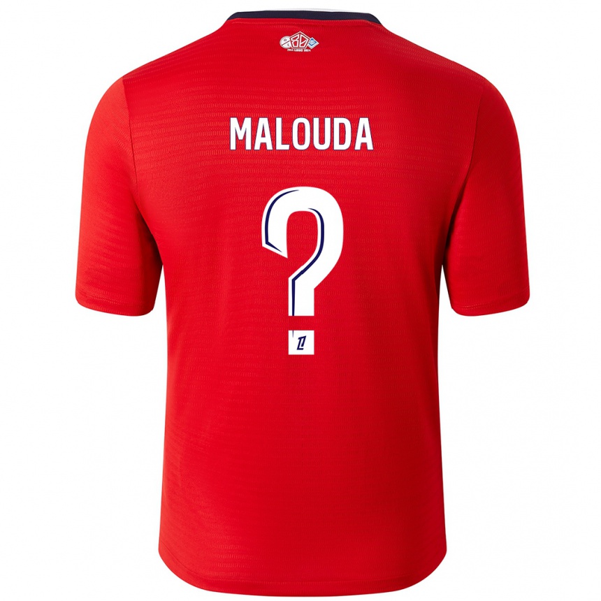 Kids Football Aaron Malouda #0 Red White Home Jersey 2024/25 T-Shirt Australia