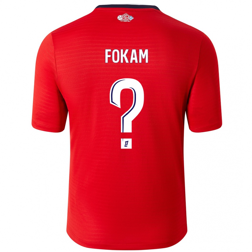 Kids Football Ulrich Fokam #0 Red White Home Jersey 2024/25 T-Shirt Australia