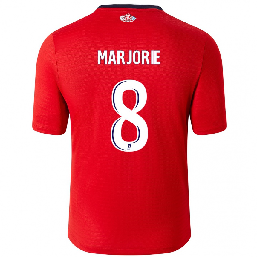 Kids Football Marjorie #8 Red White Home Jersey 2024/25 T-Shirt Australia