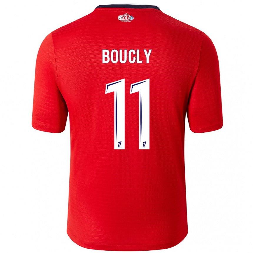 Kids Football Maïté Boucly #11 Red White Home Jersey 2024/25 T-Shirt Australia