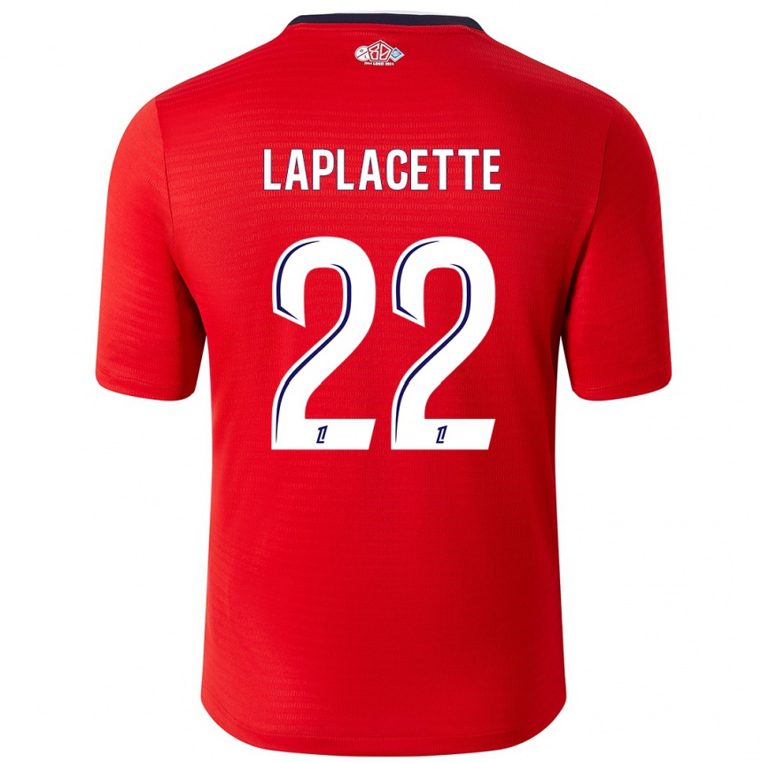 Kids Football Tess Laplacette #22 Red White Home Jersey 2024/25 T-Shirt Australia