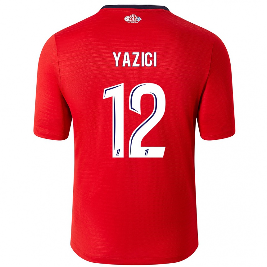 Kids Football Yusuf Yazici #12 Red White Home Jersey 2024/25 T-Shirt Australia