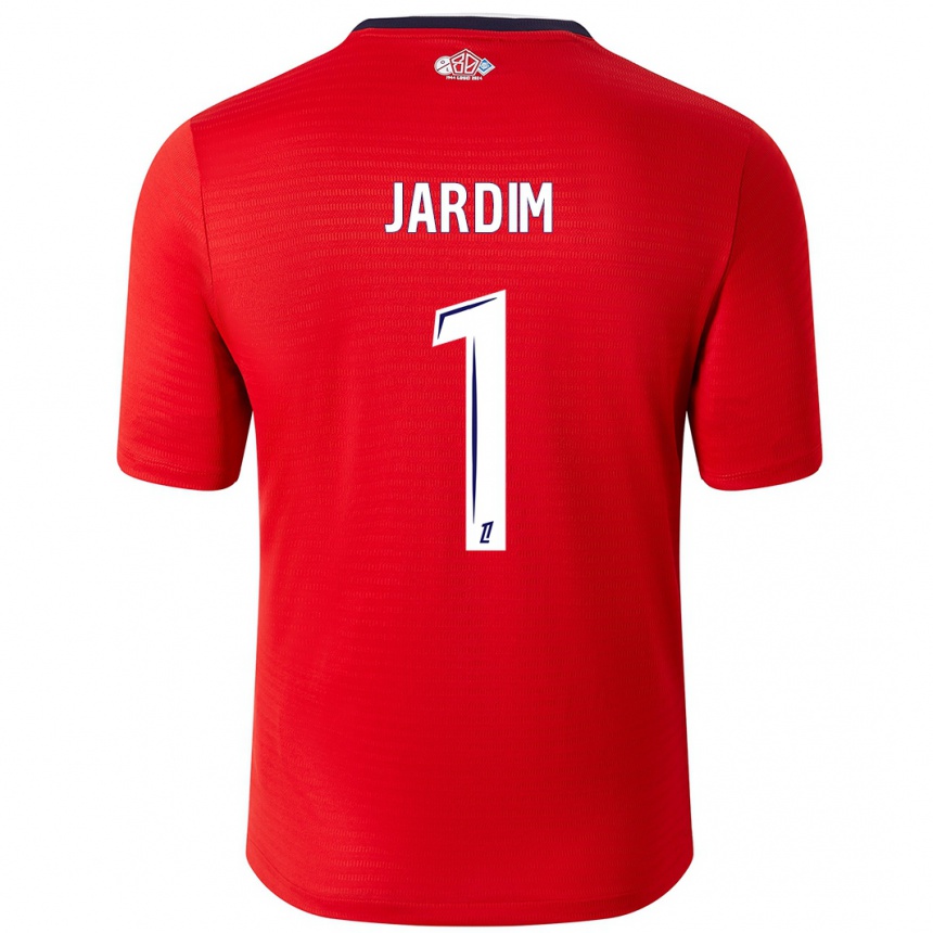 Kids Football Leo Jardim #1 Red White Home Jersey 2024/25 T-Shirt Australia