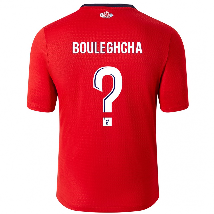 Kids Football Ismail Bouleghcha #0 Red White Home Jersey 2024/25 T-Shirt Australia