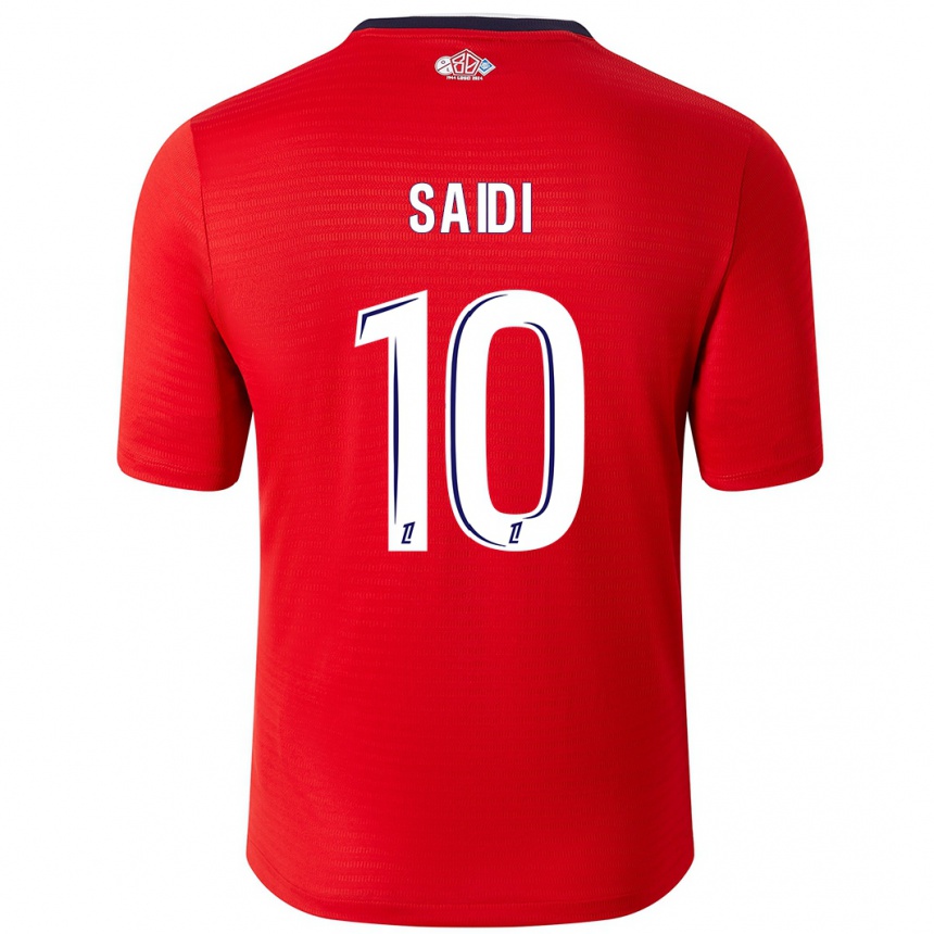 Kids Football Rachel Saidi #10 Red White Home Jersey 2024/25 T-Shirt Australia