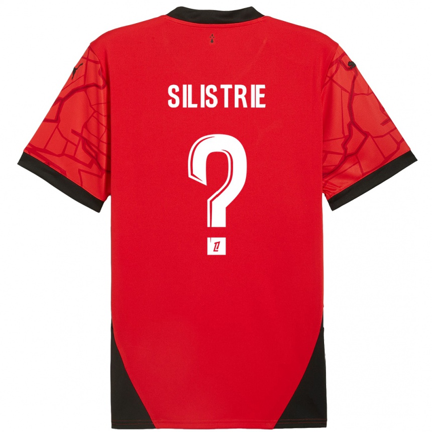 Kids Football Mathys Silistrie #0 Red Black Home Jersey 2024/25 T-Shirt Australia