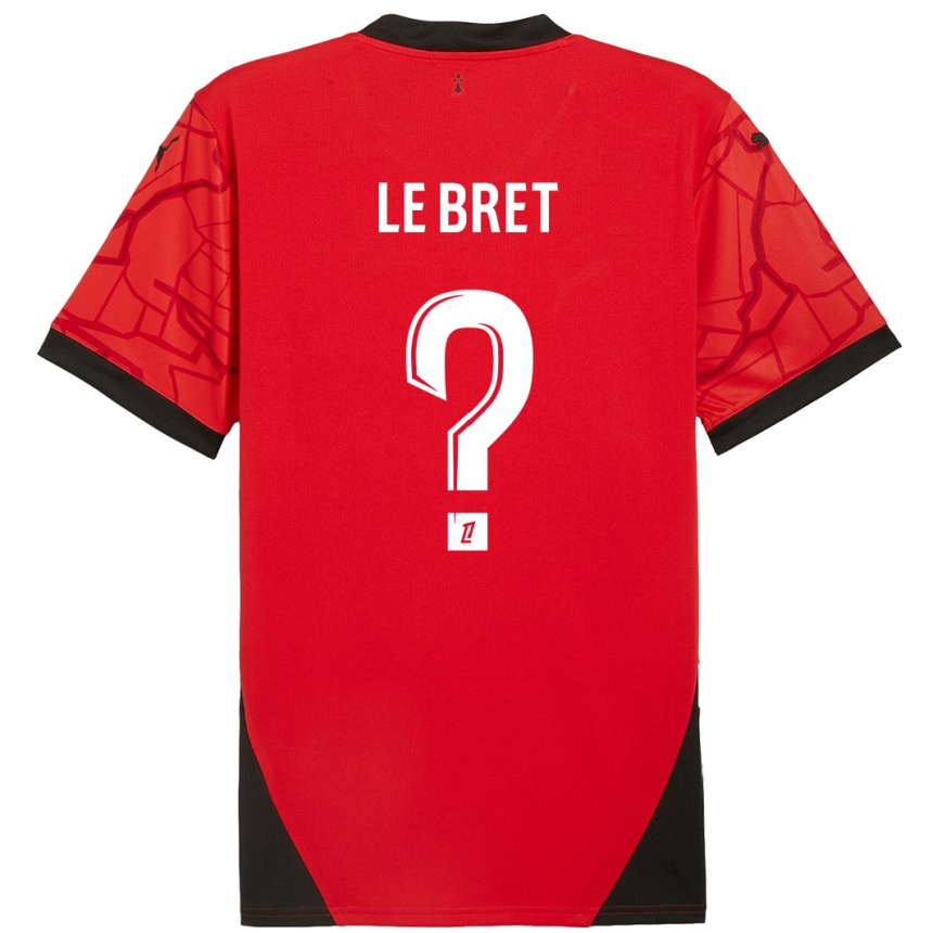 Kids Football Noah Le Bret #0 Red Black Home Jersey 2024/25 T-Shirt Australia