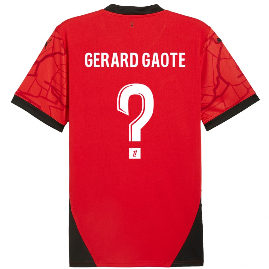 Kids Football Steven Gerard Gaote #0 Red Black Home Jersey 2024/25 T-Shirt Australia