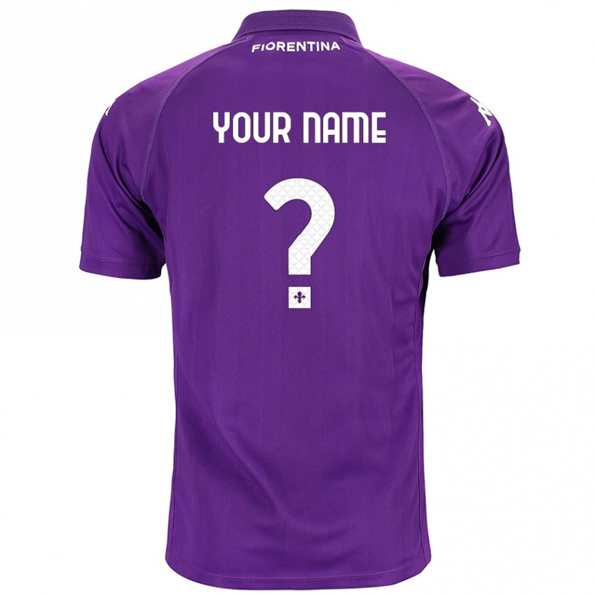 Kids Football Your Name #0 Purple Home Jersey 2024/25 T-Shirt Australia